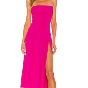 Amanda Uprichard Strapless Pink Dress